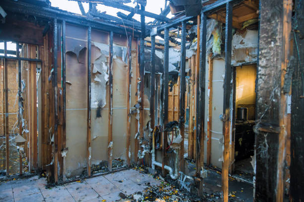 Professional Fire Damage Removal technician working in Johnstown, NY